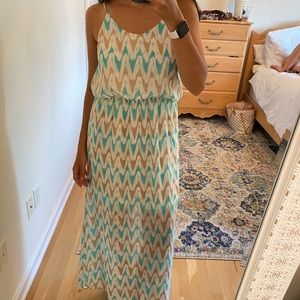 Charming Charlie Zig Zag Maxi Dress, Size Small